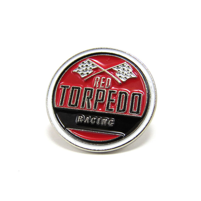 Red Torpedo Racing Pin Badge